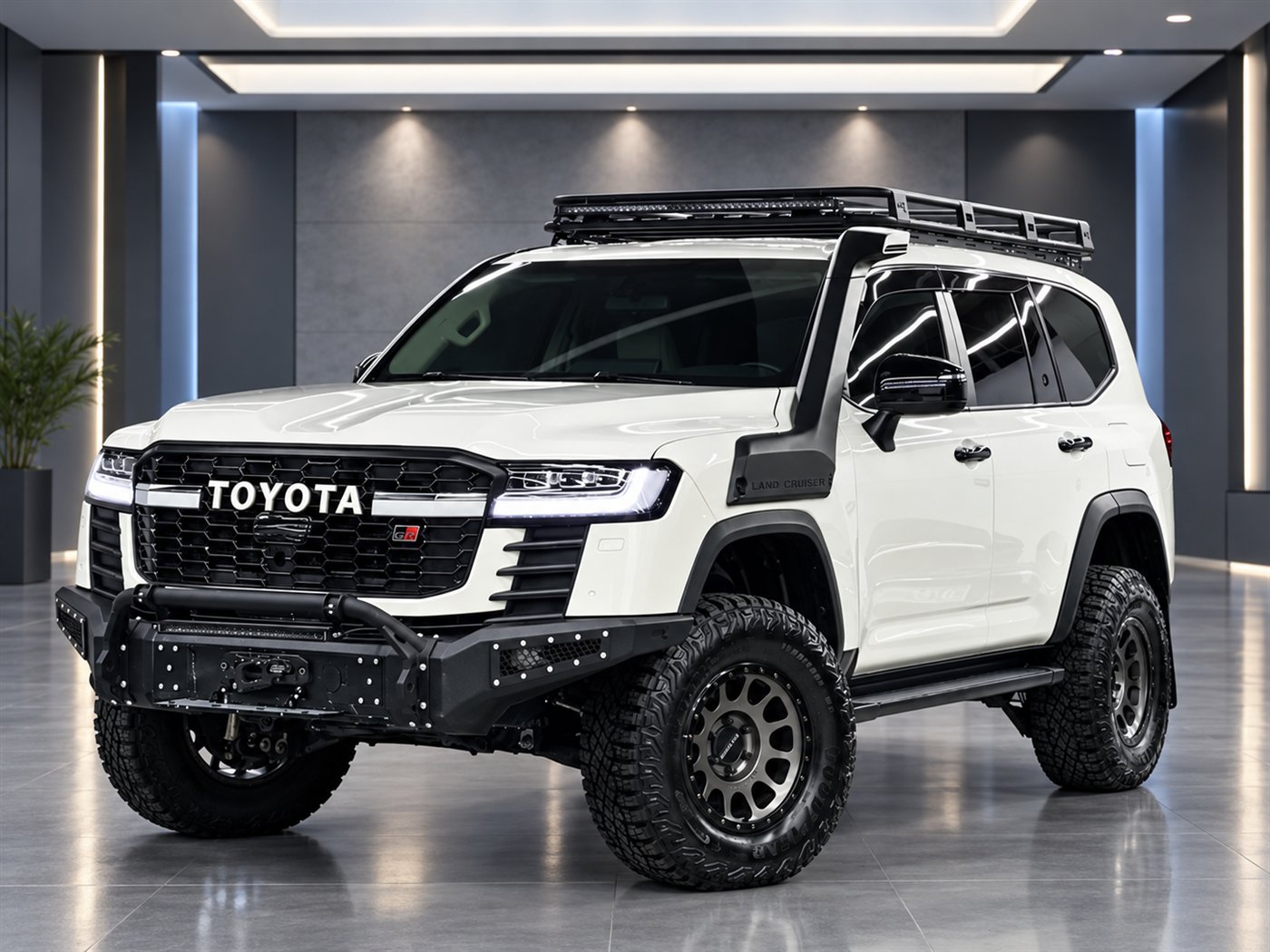 Подготовленный Toyota Land Cruiser 300, профессиональный внешний вид